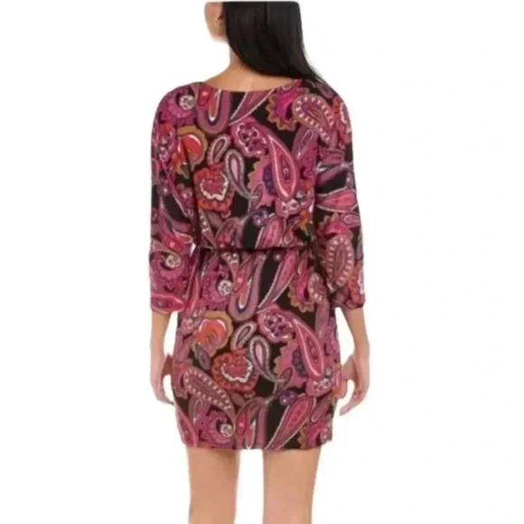 Trina Turk  paisley print dress sz XL - Picture 6 of 9